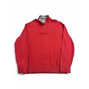 Ralph Lauren Polo Quarter-Zip Sweatshirt Burgundy L